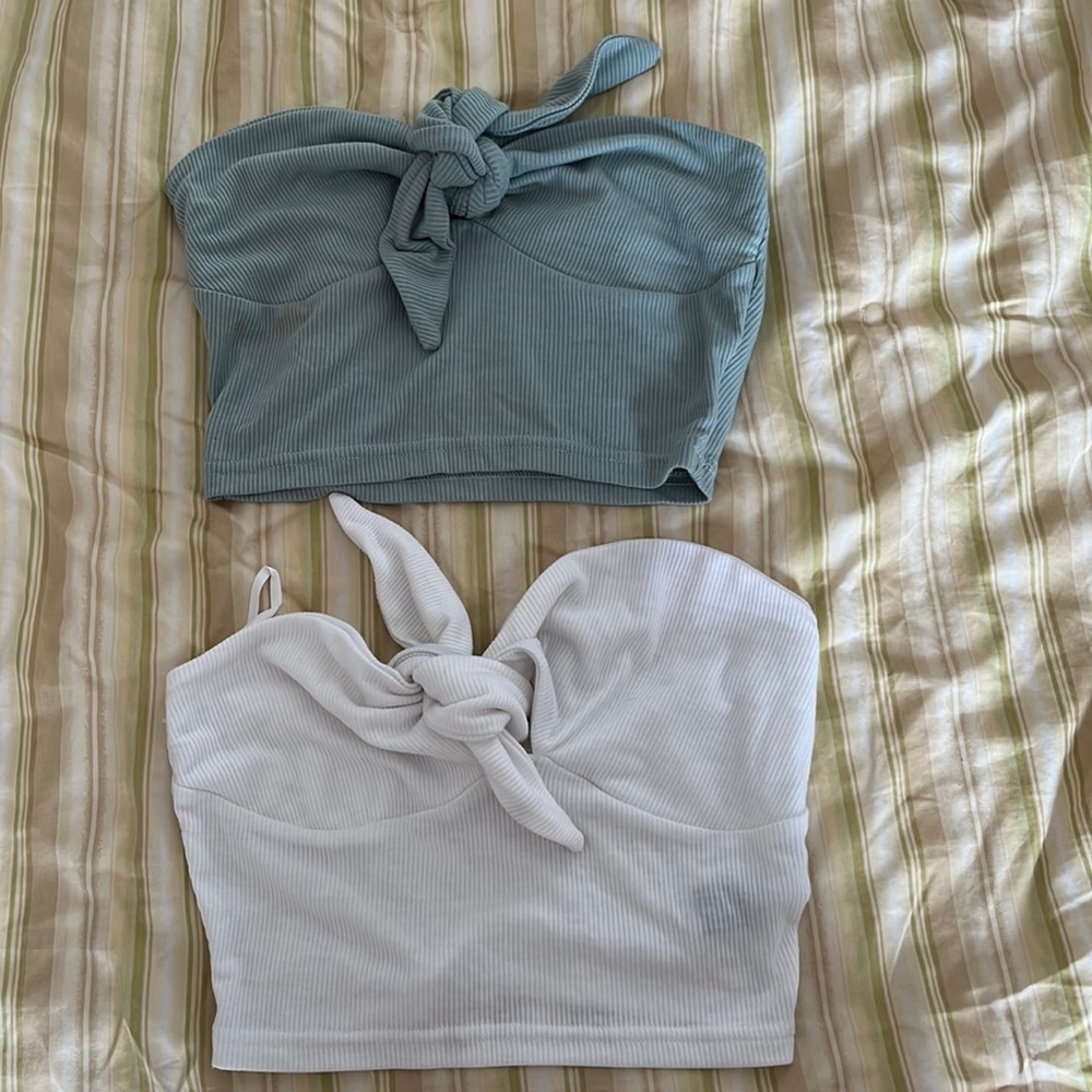 2 Pack - Strapless Crop Top